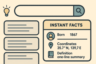 Instant Facts for People, Places, and Things