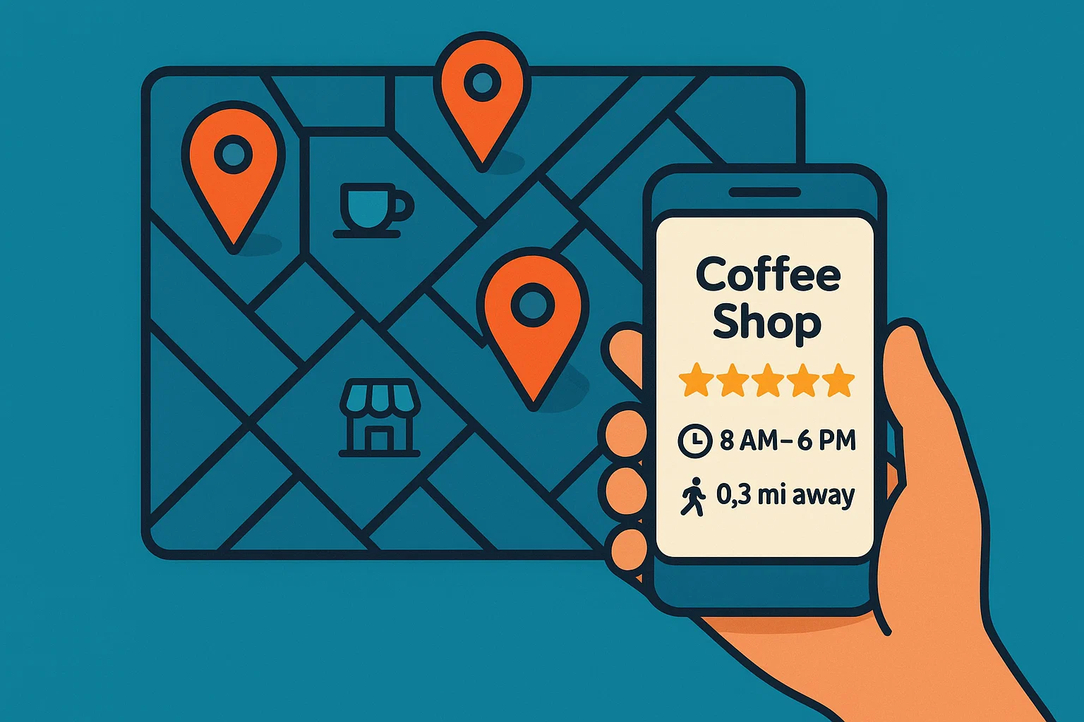 Find Places with Actual Locations and Hours